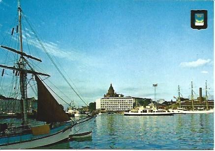 POSTAL L04428: El puerto de Helsinki, Finlandia