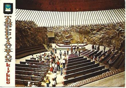 POSTAL L04423: Iglesia de Tempelplatsens en Helsinki