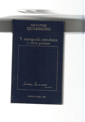 Y enseguida anochece y otros poemas