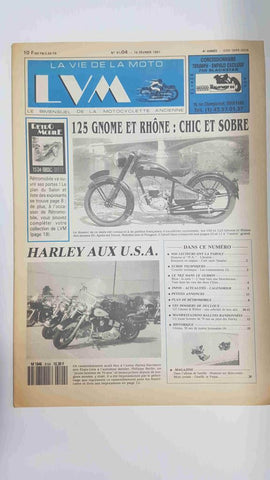 La vie de la moto  LVM numero  91/04, 15 février 1991 - 125 gnome et rhone chic et sobre