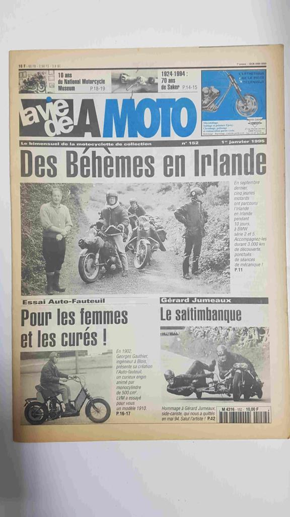 LA VIE DE LA MOTO, Numero 152: 1er janvier 1995 - Des Behemes en Irlande