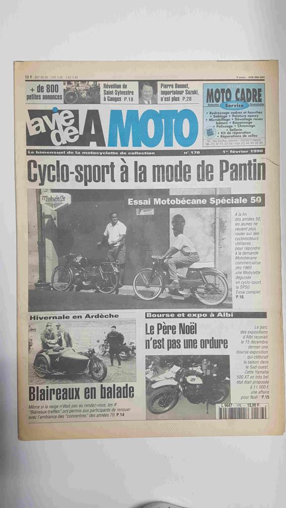 LA VIE DE LA MOTO, Numero 176: 1er fevrier 1996 - Cyclo sport a la mode de Pantin