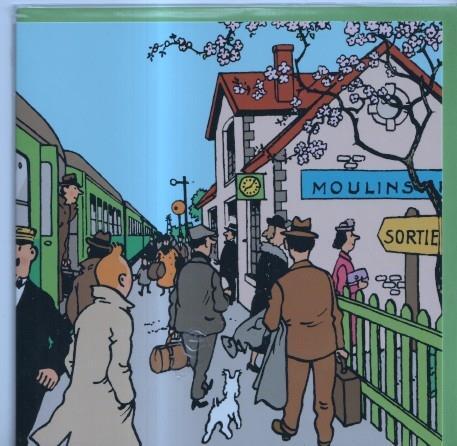 Tintin: Postal TRENES modelo 3