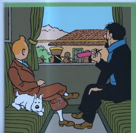 Tintin: Postal TRENES modelo 4