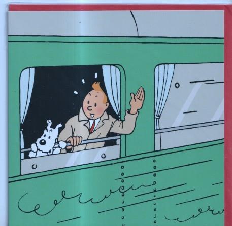 Tintin: Postal TRENES modelo 8