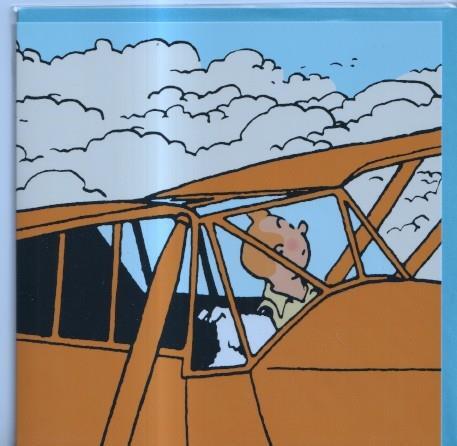 Tintin: Postal AVIONES modelo 4