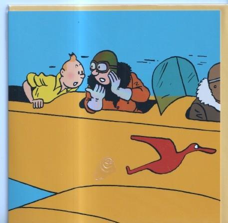Tintin: Postal AVIONES modelo 7