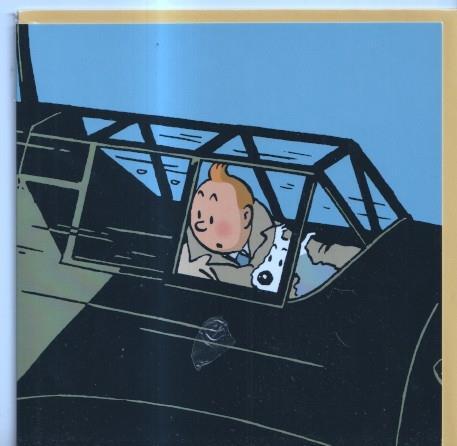 Tintin: Postal AVIONES modelo 8