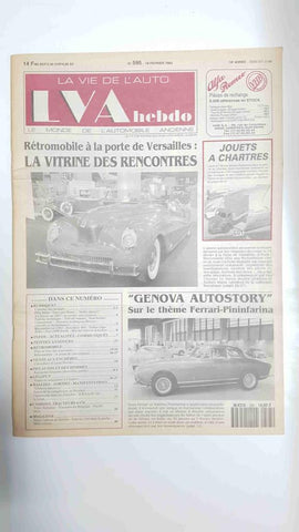 Revista, Magazine: La Vie de l'Auto LVA Hebdo num 595, 18 fevrier 1993 - Retromobile a la porte de Versailles