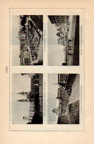 LAMINA V16698: Vistas varias de Cadiz