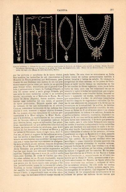 LAMINA V16688: Cadenas artisticas