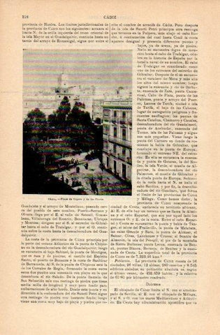 LAMINA V16689: Plaza de Topete y de las Flores en Cadiz
