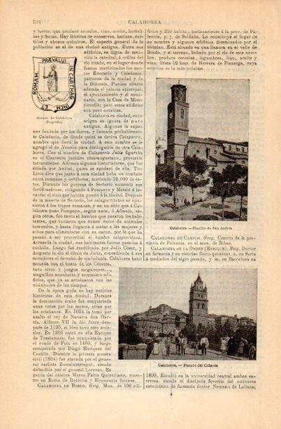 LAMINA V16735: Escudo y Planilla de San Andres en Calahorra