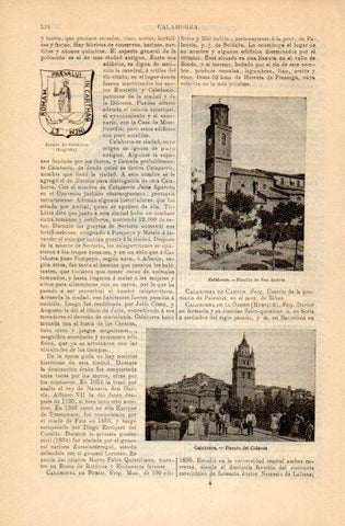 LAMINA V16735: Escudo y Planilla de San Andres en Calahorra