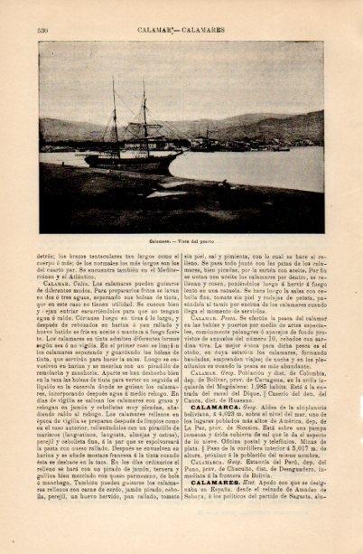 LAMINA V16738: Vista del puerto de Calamata, Grecia
