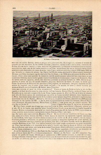 LAMINA V16720: Vista parcial de El Cairo