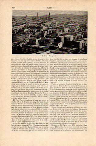 LAMINA V16720: Vista parcial de El Cairo
