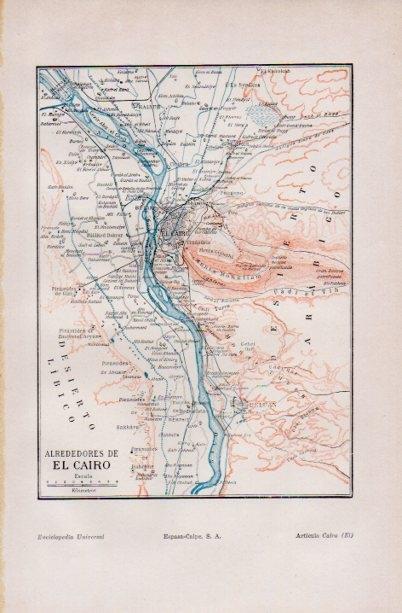 LAMINA V16721: Mapa de los alrededores de El Cairo