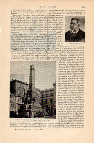 LAMINA V16726: Monumento a la familia Cairoli en Pavia