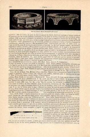 LAMINA V16727: Caja de brasero