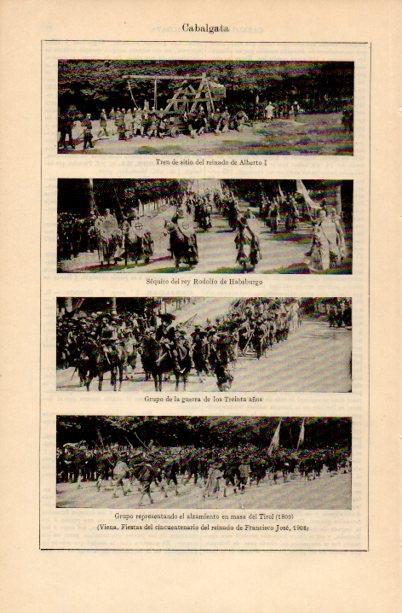 LAMINA V16635: Fotografias del cincuentenario del reinado de Francisco Jose en 1908