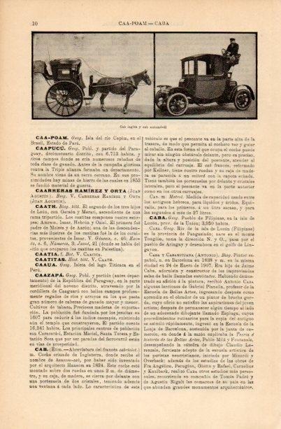 LAMINA V16632: Cab ingles y cab automovil