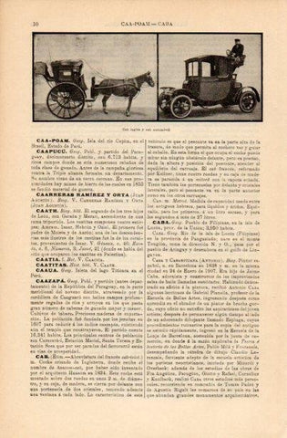 LAMINA V16632: Cab ingles y cab automovil