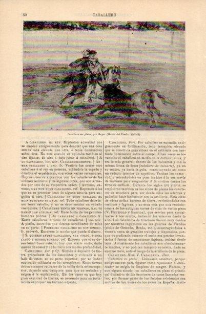 LAMINA V16639: Caballero en plaza por Goya