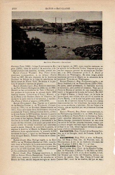 LAMINA V16608: Molinos de Eau-Claire en Wisconsin
