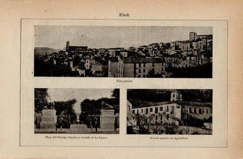 LAMINA V16612: Vistas varias de Eboli