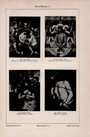 LAMINA V16616: Ecce-homo por Van Dyck Metsys y Cerezo