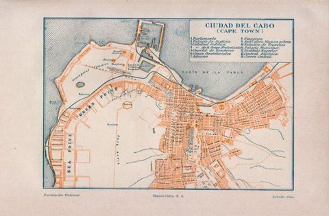 LAMINA V16665: Plano de Ciudad del Cabo