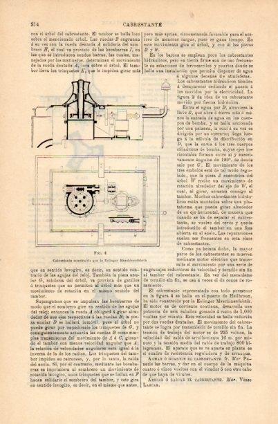 LAMINA V16673: Cabrestante construido por la Eslinger Maschinenfabrik