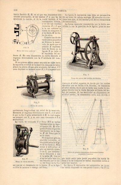LAMINA V16674: Torno de cabria