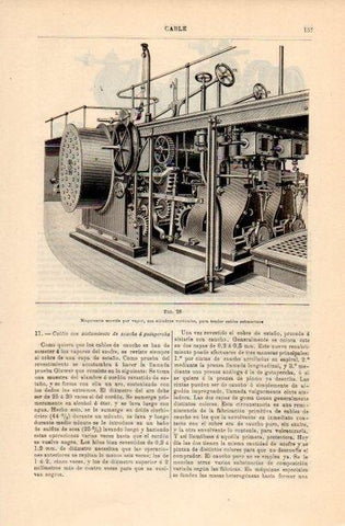 LAMINA V16659: Maquinaria para tender cables submarinos