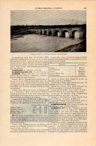 LAMINA V16655: Puente sobre el Pisuerga en Cabezon
