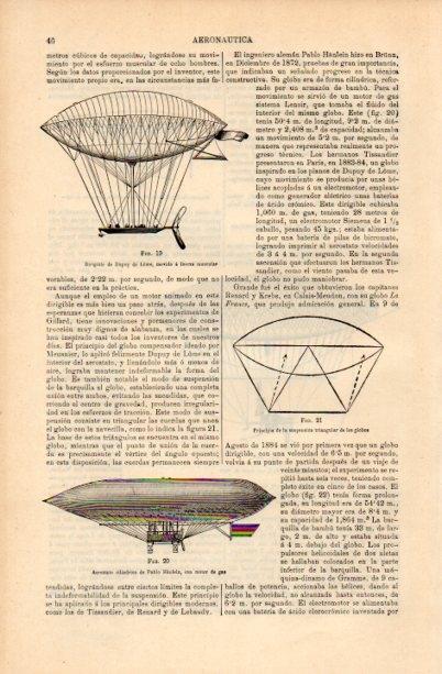 LAMINA V16847: Aerostato cilindrico de Pablo Hanlein