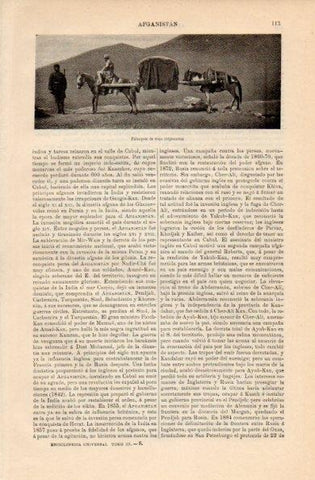 LAMINA V16853: Palanquin de viaje en Afganistan