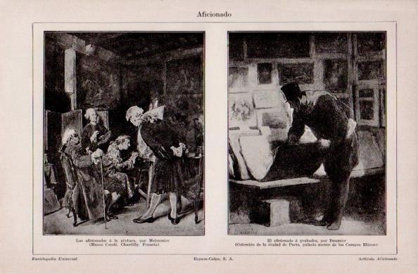 LAMINA V16854: Los aficionados a la pintura por Meissonier