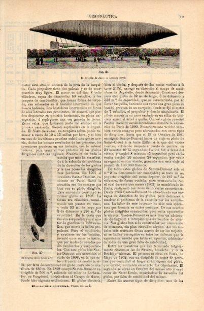 LAMINA V16849: Dirigible Le Jaune de Lebaudy 1903
