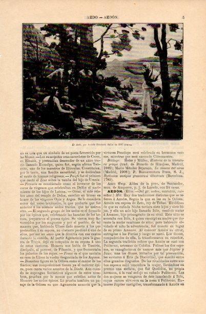 LAMINA V16838: El Aedo por A. Humbert