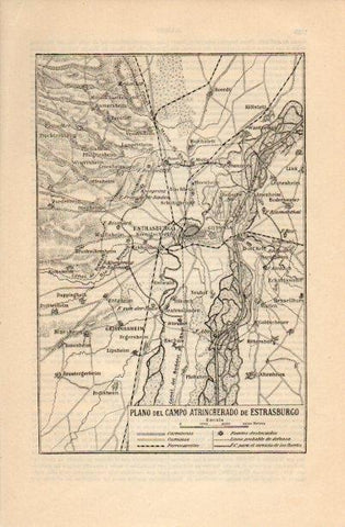 LAMINA V16829: Plano de campo atrincherado de Estrasburgo