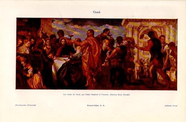LAMINA V16834: Las bodas de Cana por el Verones en Galeria Real de Dresde