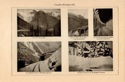 LAMINA V16835: Paisajes del Canada
