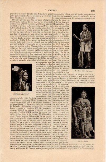 LAMINA V16836: Indio e india del Canada