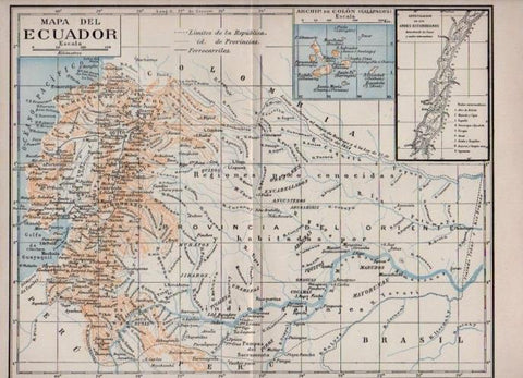 LAMINA V16881: Mapa del Ecuador