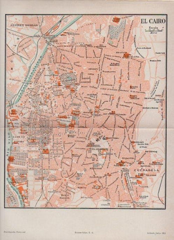 LAMINA V16888: Plano de El Cairo