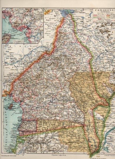LAMINA V16891: Mapa de Camerun