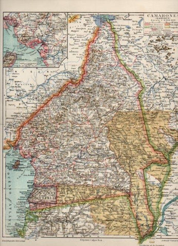 LAMINA V16891: Mapa de Camerun