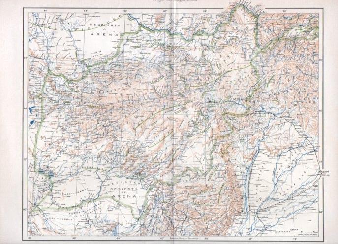LAMINA V16860: Mapa de Afganistan
